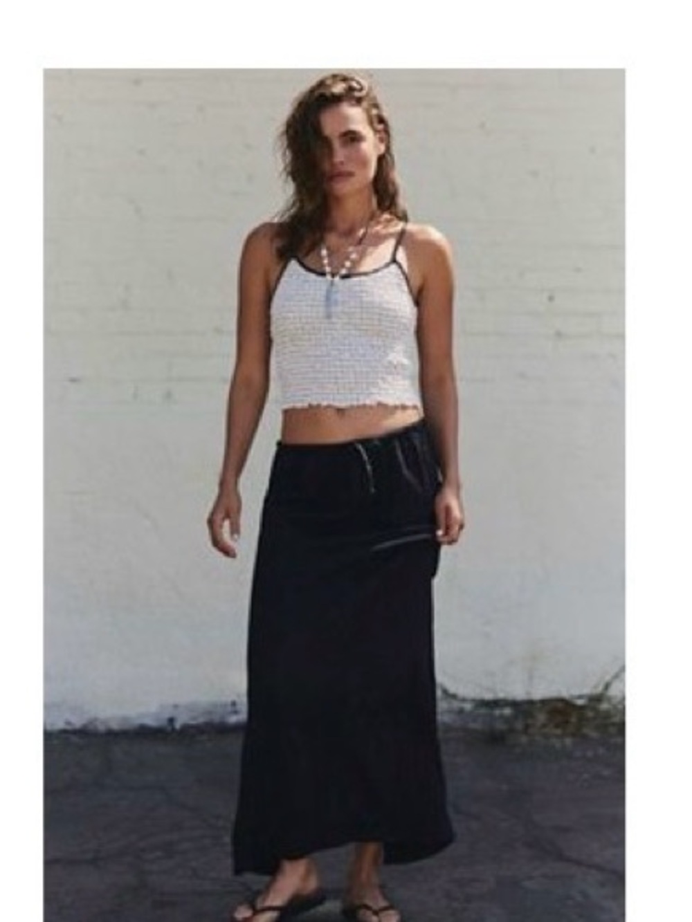 New with Tags Free People Babetown Linen Skirt Set. Small